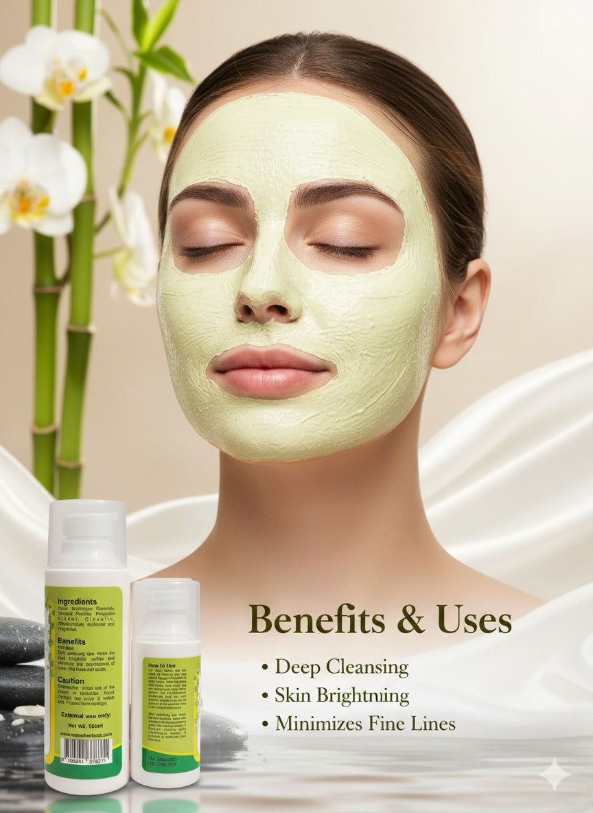 Maan Zafarani Saffron Skin Polish & Face Mask – Deep Cleansing, Whitening & Instant Glow Treatment