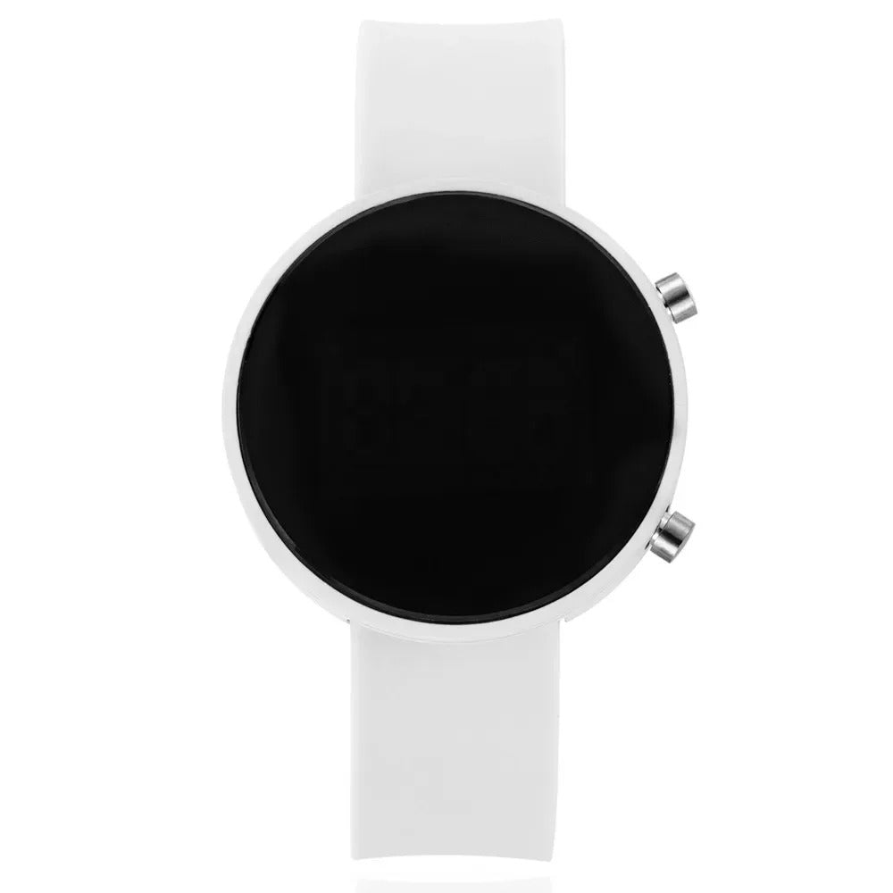 Fashion Women’s Digital LED Wrist Watch – Simple Round Dial Casual Sport Silicone Strap Ladies Electronic Clock Reloj Digital