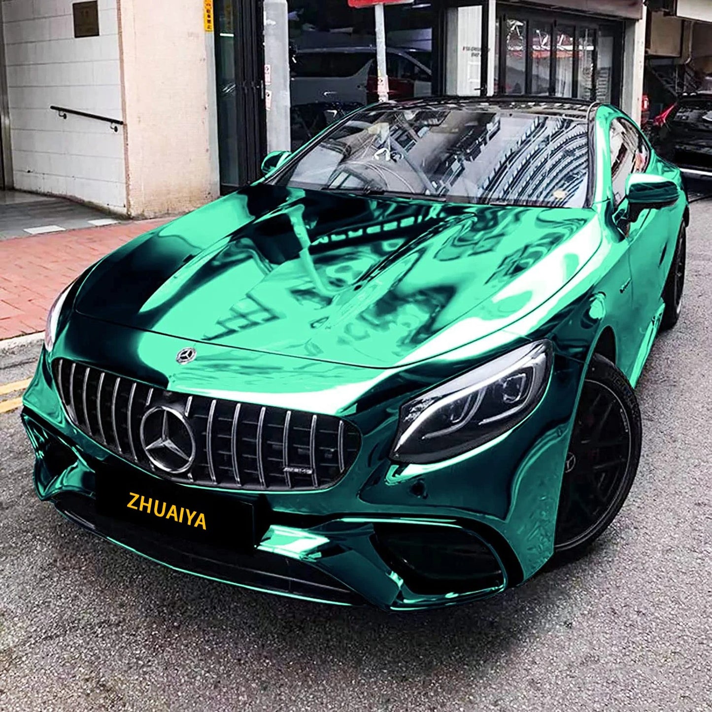 Teal Chrome Car Wrap Film – Supercast Vinyl Sticker for Vehicle & Motorcycle DIY