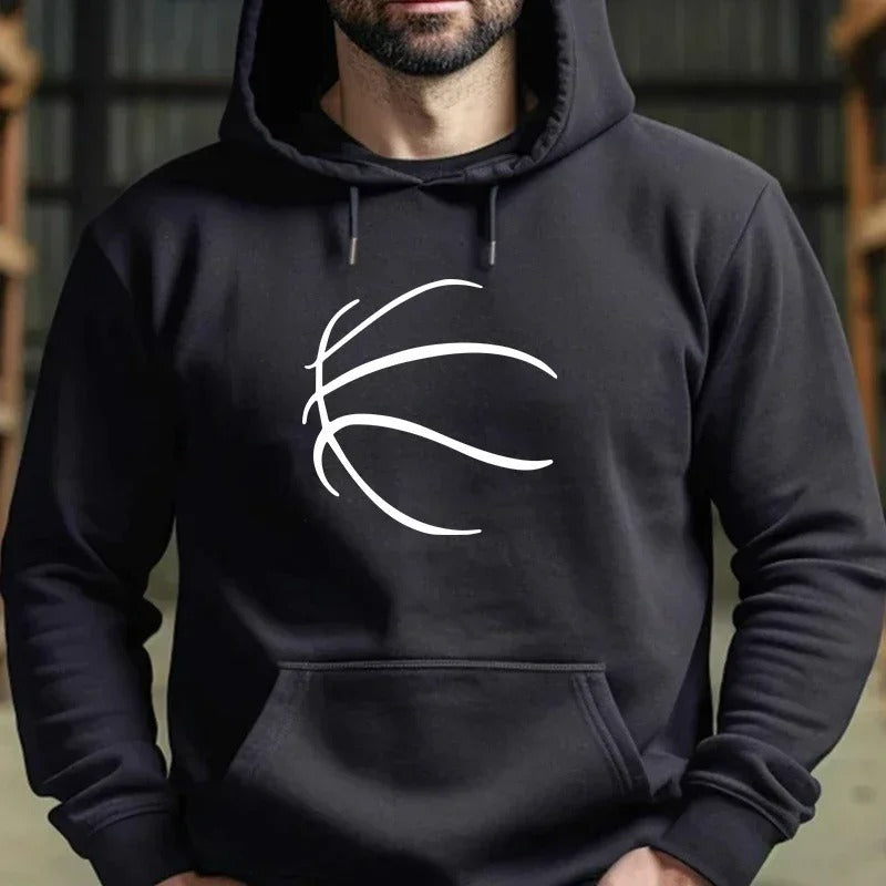 2025 New Trend Men’s Hoodie – Urban Fashion Long Sleeve Pullover | High-Quality Casual Sports Basketball Sweatshirt