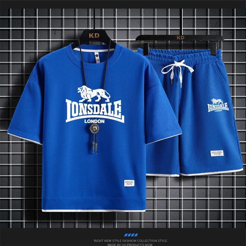 2025 Men’s Summer Short-Sleeved Suit – 2-Piece Casual Set | Comfortable & High-Quality Fashion Outfit