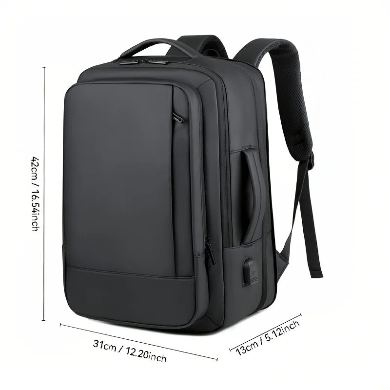 Large Capacity Business Backpack for Men | Fashionable College Student Laptop Bag | Multifunctional Travel Computer Backpack