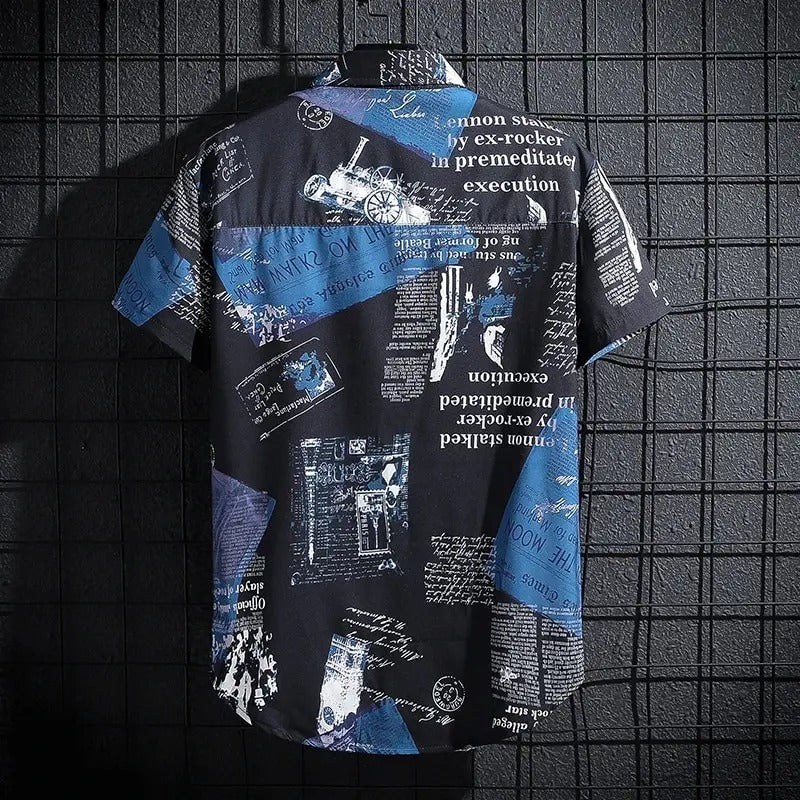 Men’s Short Sleeve Beach Shirt – Lightweight Printed Top