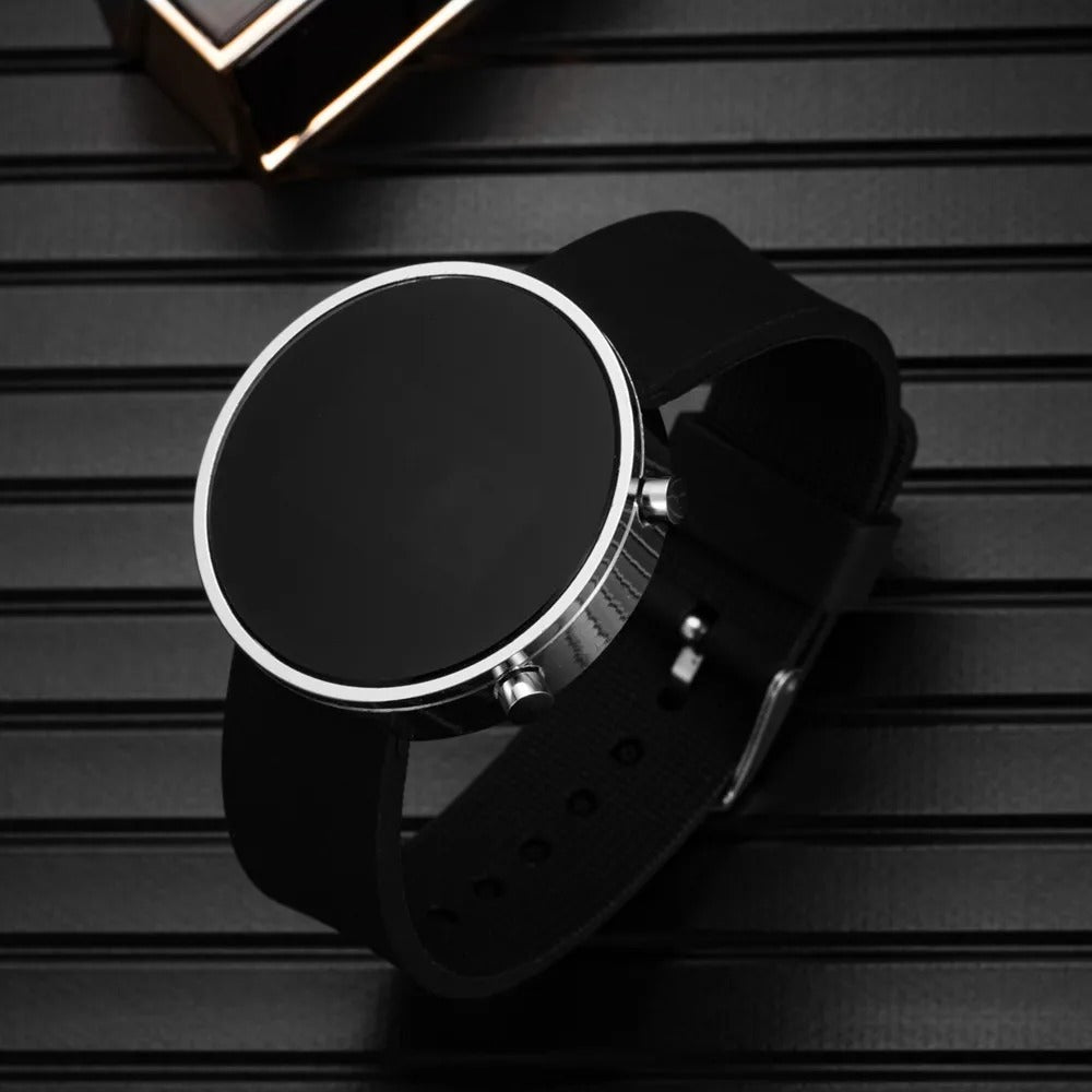 Fashion Women’s Digital LED Wrist Watch – Simple Round Dial Casual Sport Silicone Strap Ladies Electronic Clock Reloj Digital