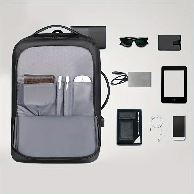 Large Capacity Business Backpack for Men | Fashionable College Student Laptop Bag | Multifunctional Travel Computer Backpack