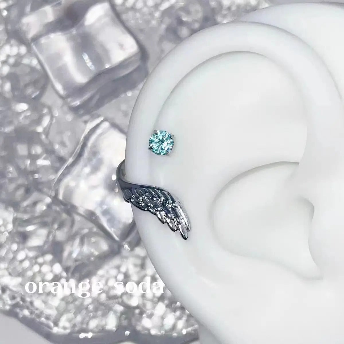 Silver Wing Zircon Ear Cuff – Women’s Fashion Jewelry Earrings