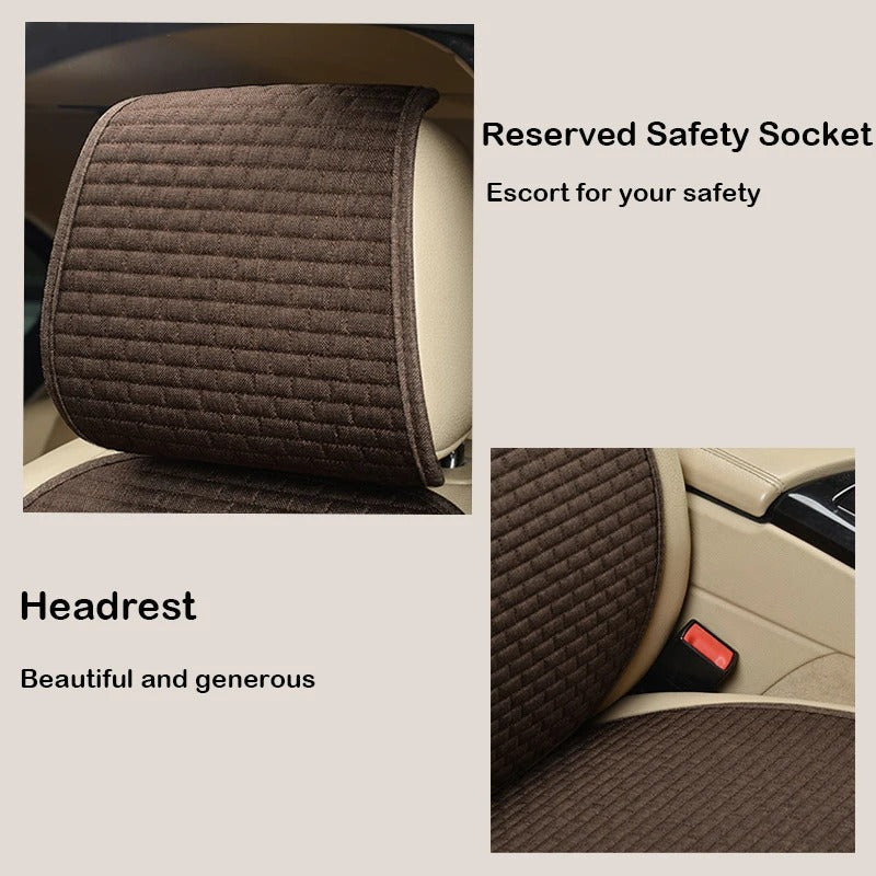 Universal Car Seat Covers – Front & Rear Seat Cushion Protector, Auto Interior Pad for Most Cars