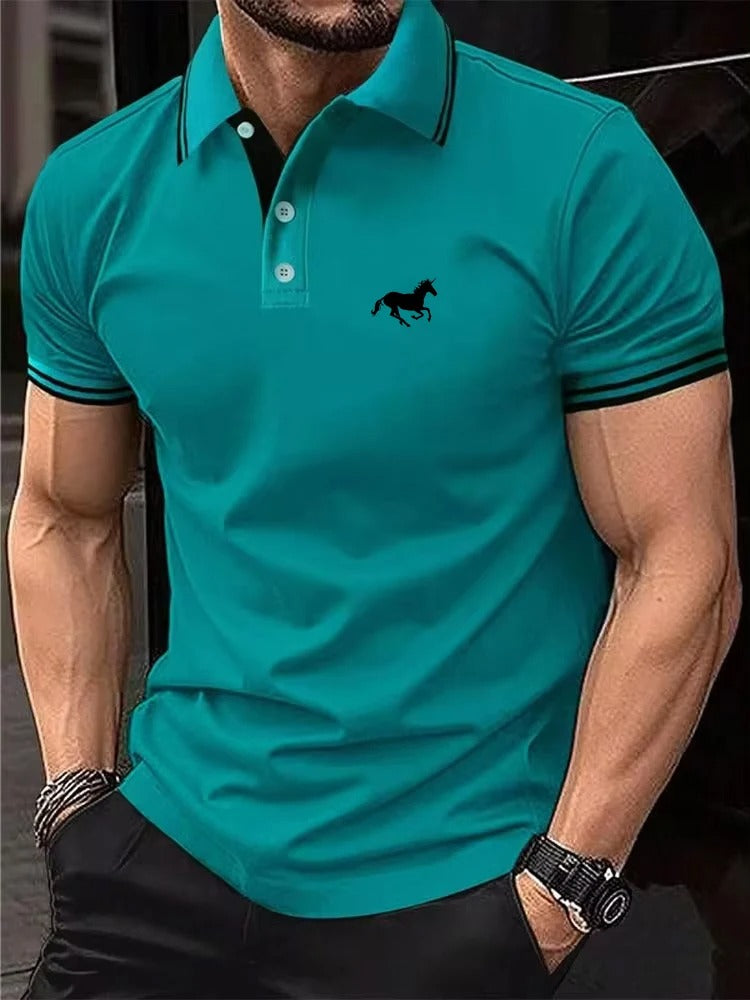 Men’s Classic Polo Shirt – Short Sleeve Casual Summer T-Shirt with Button Lapel, S–3XL Sizes