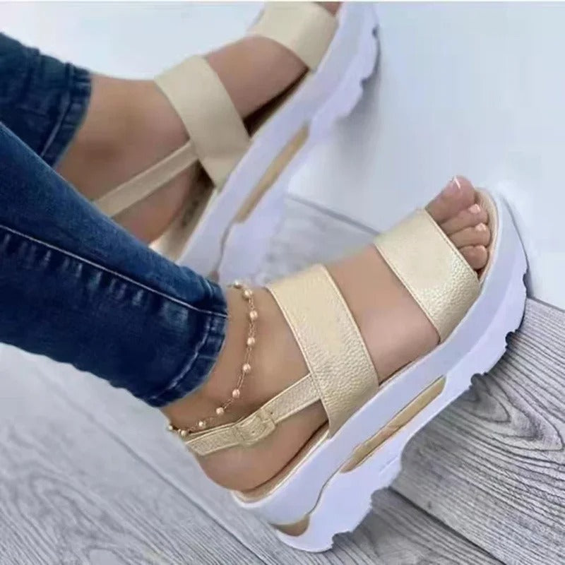 Women’s Summer Wedges Sandals – Low Platform Heeled Fashion Shoes, Comfortable Casual Footwear for Women