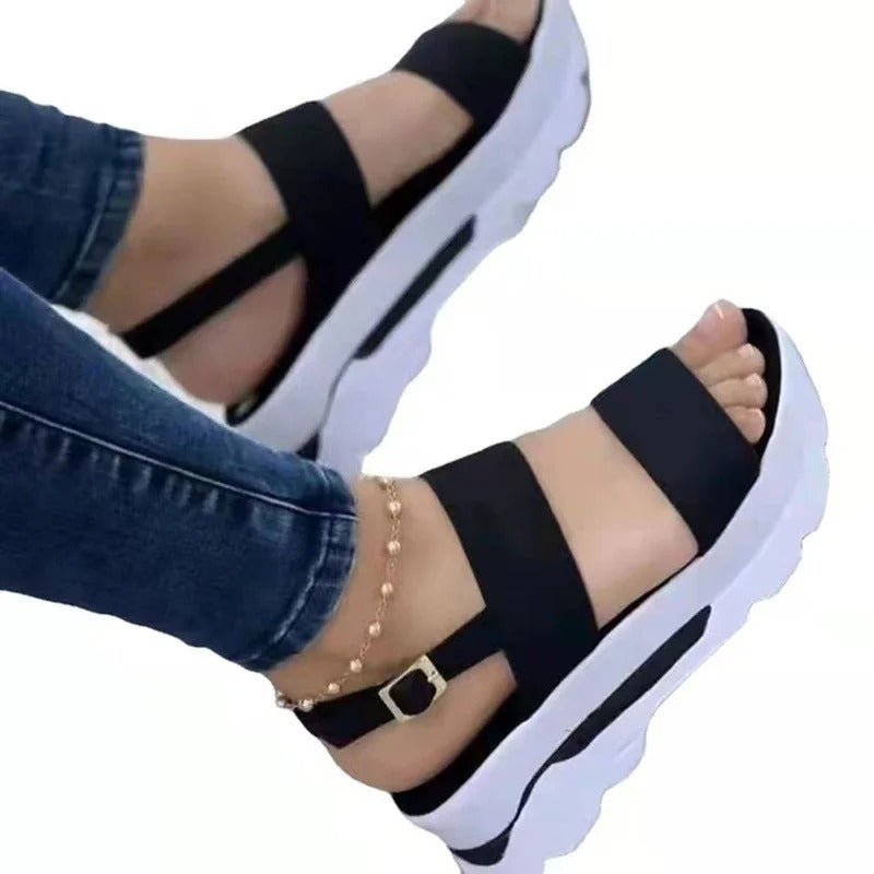 Women’s Summer Wedges Sandals – Low Platform Heeled Fashion Shoes, Comfortable Casual Footwear for Women