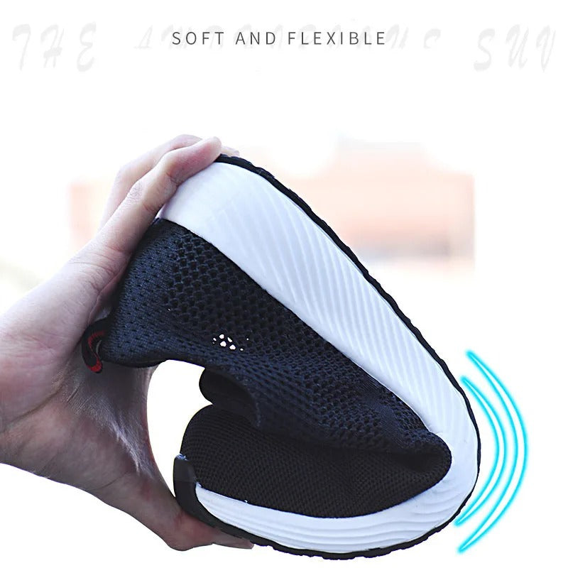 Summer Breathable Work Safety Shoes – Unisex Steel Toe Sneakers | Lightweight, Anti-Smash, Indestructible Safety Boots