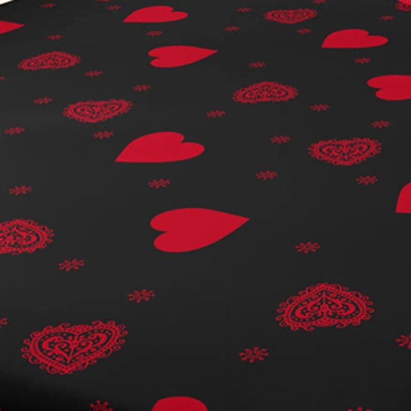 Four Seasons Men & Women Simple Fashion Love Print Bedspread | Soft Sanded Bedding for Home, Bedroom & Hotel