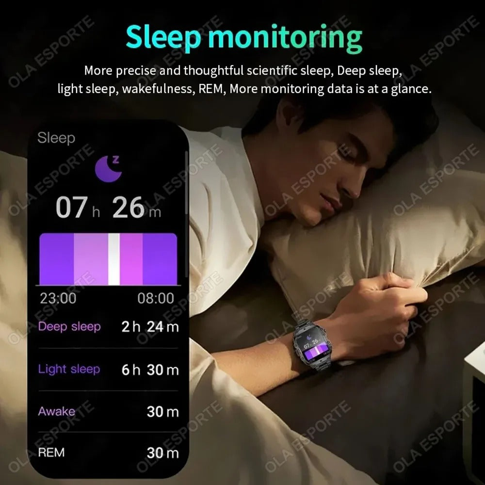 2025 Smartwatch for Xiaomi & Huawei – Bluetooth Call, AI Voice Assistant, Heart Rate Monitor, Waterproof Sport GPS Fitness Tracker for Men