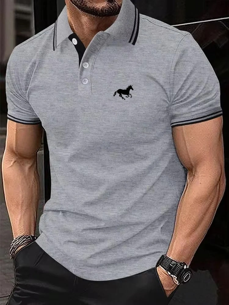 Men’s Classic Polo Shirt – Short Sleeve Casual Summer T-Shirt with Button Lapel, S–3XL Sizes