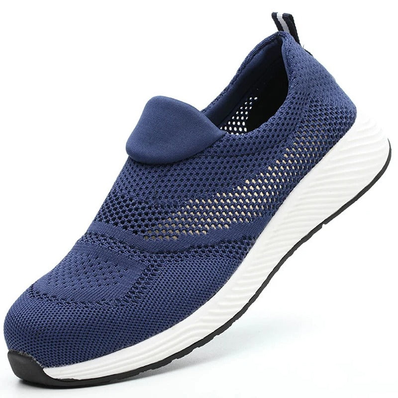 Summer Breathable Work Safety Shoes – Unisex Steel Toe Sneakers | Lightweight, Anti-Smash, Indestructible Safety Boots