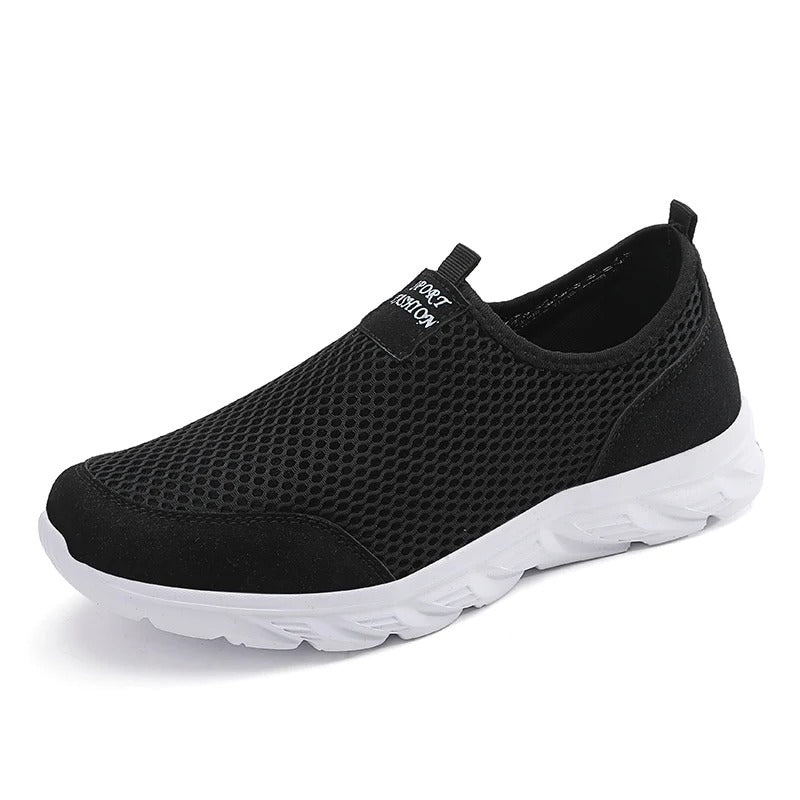 2023 Lightweight Men’s Casual Shoes – Breathable Slip-On Sneakers, Anti-Slip Flats for Outdoor Walking, Sizes 39–47