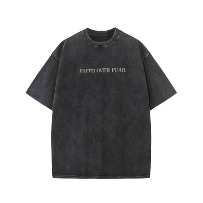 Faith Is Better Than Fear Men And Women Batik Retro Trendy T-shirt