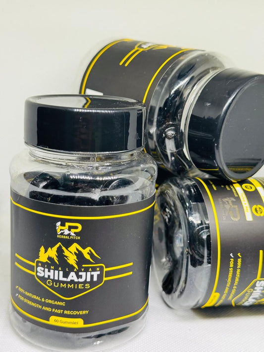 Himalayan Shilajit Gummies – 100% Natural Strength & Recovery (60 Gummies)
