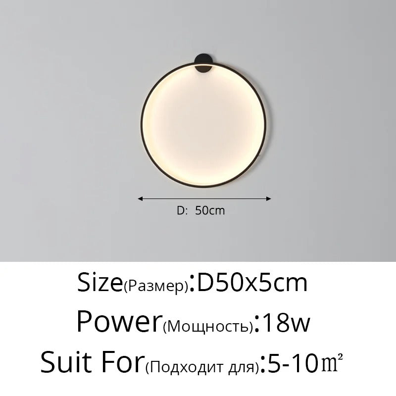 Moon LED Wall Light – Modern Indoor Lamp for Bedroom, Living Room & Hallway