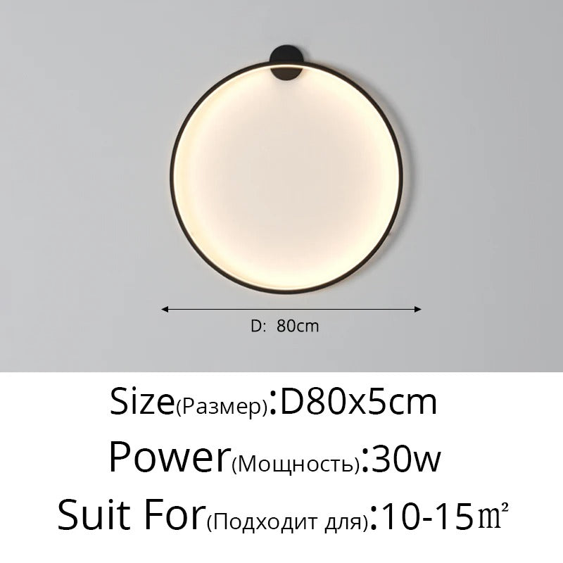 Moon LED Wall Light – Modern Indoor Lamp for Bedroom, Living Room & Hallway