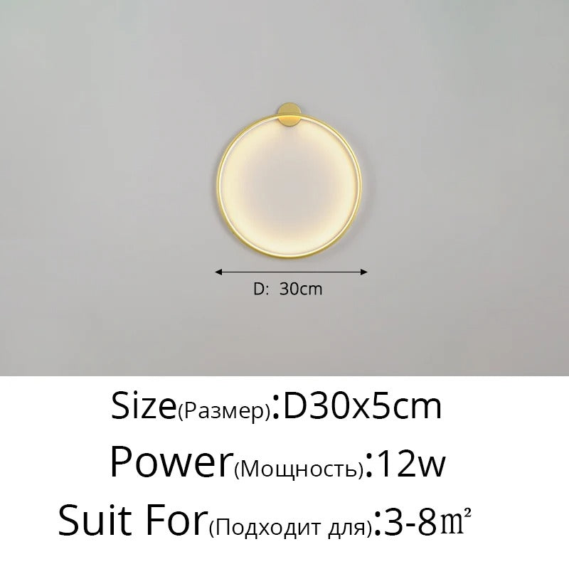Moon LED Wall Light – Modern Indoor Lamp for Bedroom, Living Room & Hallway