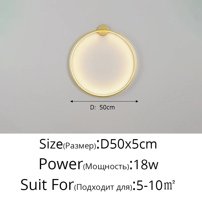 Moon LED Wall Light – Modern Indoor Lamp for Bedroom, Living Room & Hallway