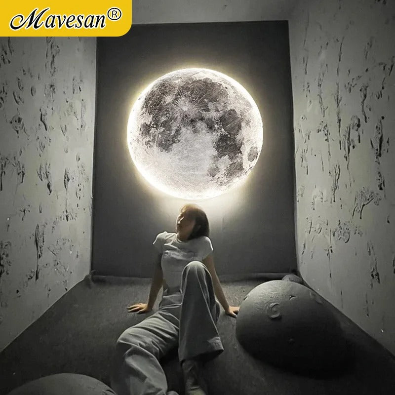 Moon LED Wall Light – Modern Indoor Lamp for Bedroom, Living Room & Hallway