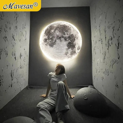 Moon LED Wall Light – Modern Indoor Lamp for Bedroom, Living Room & Hallway