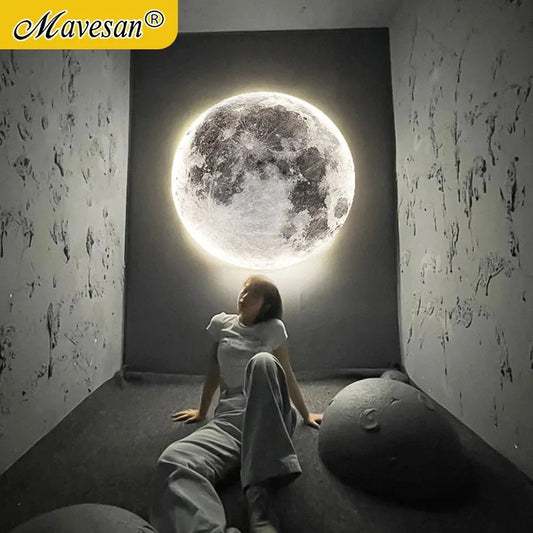 Moon LED Wall Light – Modern Indoor Lamp for Bedroom, Living Room & Hallway