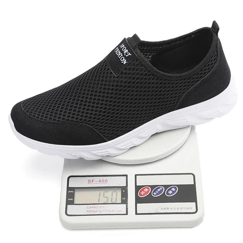 2023 Lightweight Men’s Casual Shoes – Breathable Slip-On Sneakers, Anti-Slip Flats for Outdoor Walking, Sizes 39–47
