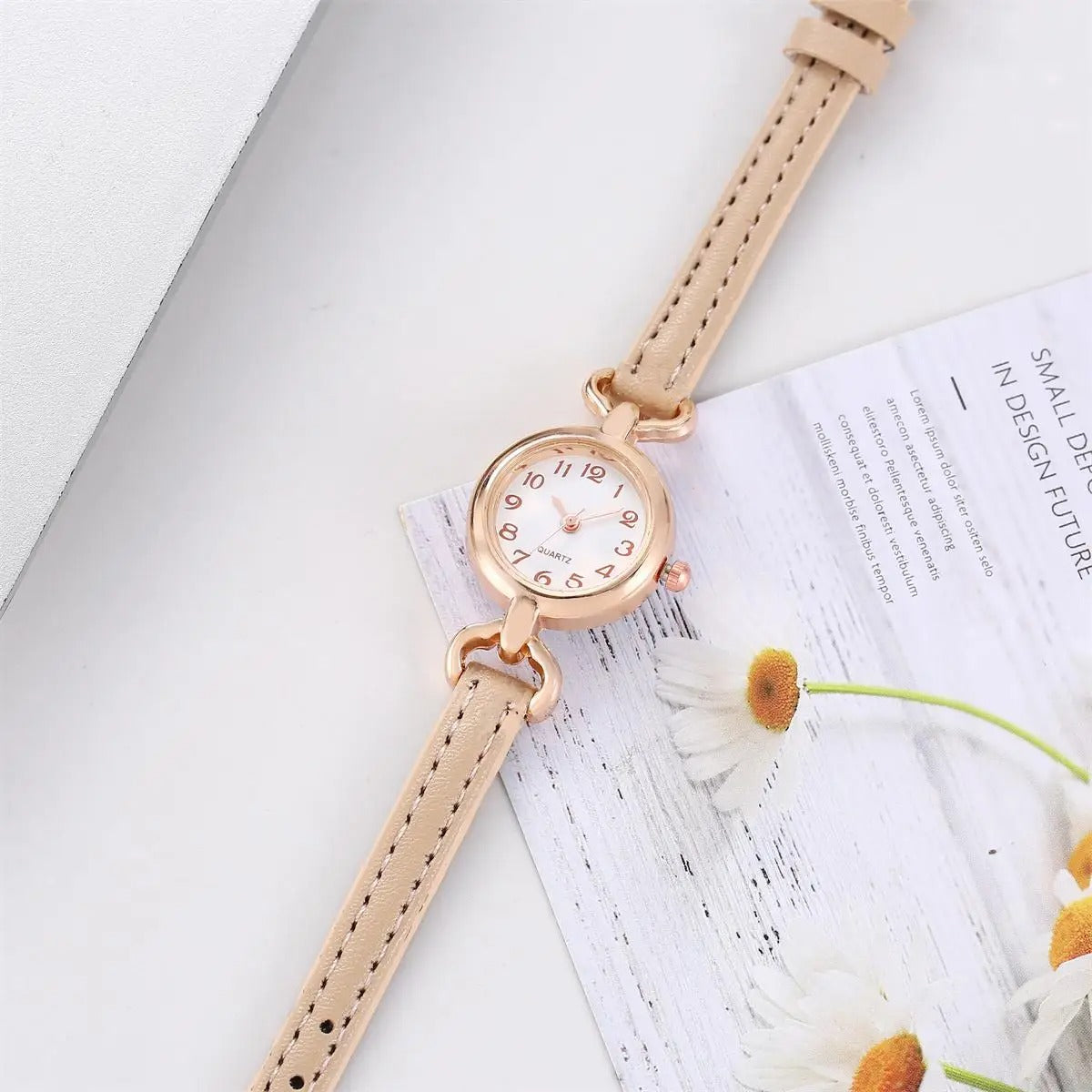 2024 Girls Student Watch – Fashion Round Ladies Digital Wristwatch