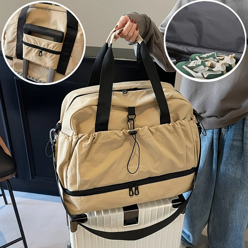 Large Capacity Travel Bag – Lightweight Oxford Tote & Crossbody