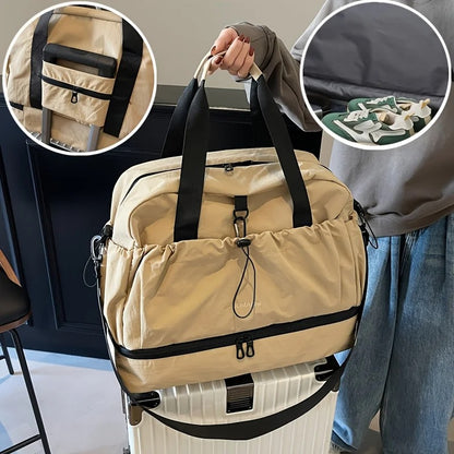 Large Capacity Travel Bag – Lightweight Oxford Tote & Crossbody