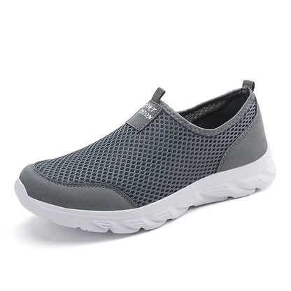 2023 Lightweight Men’s Casual Shoes – Breathable Slip-On Sneakers, Anti-Slip Flats for Outdoor Walking, Sizes 39–47