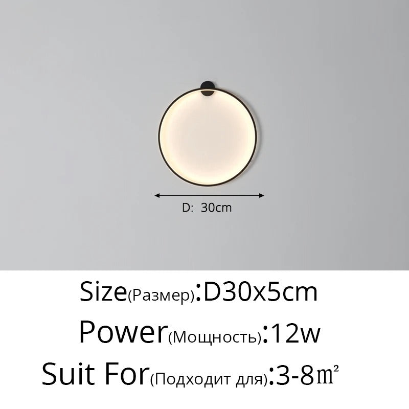 Moon LED Wall Light – Modern Indoor Lamp for Bedroom, Living Room & Hallway