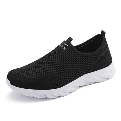 2023 Lightweight Men’s Casual Shoes – Breathable Slip-On Sneakers, Anti-Slip Flats for Outdoor Walking, Sizes 39–47